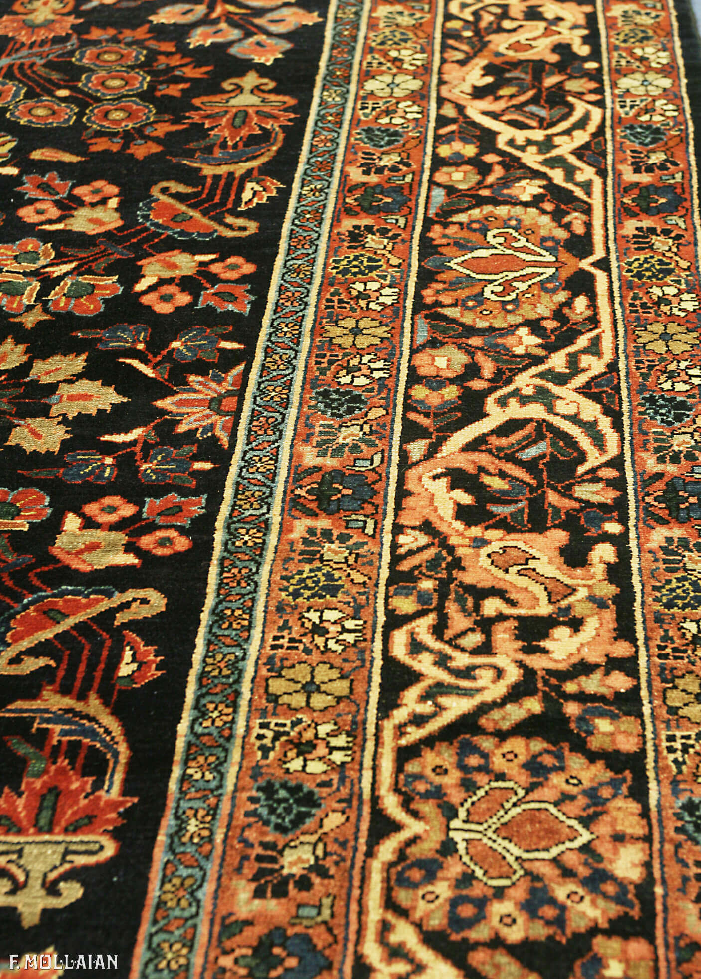 Tapis Persan Antique Hamedan n°:49370413